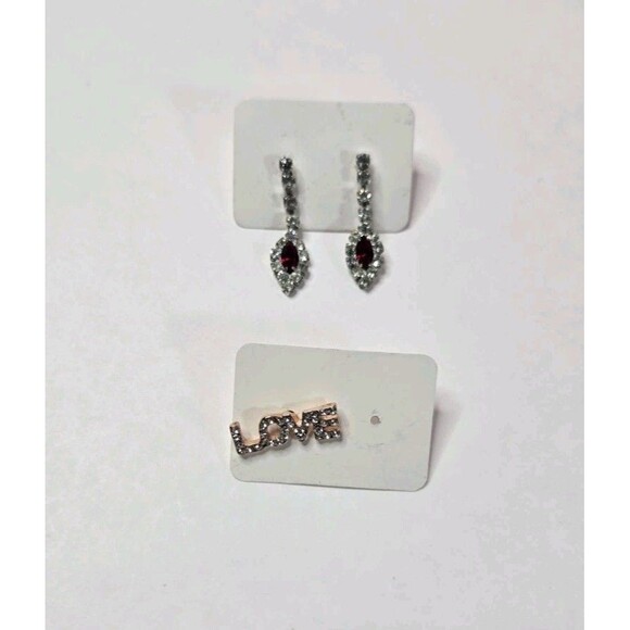 Jewelry Lot Red Love Hearts Theme Clean Curated Bundle Free Gift - Picture 14 of 16